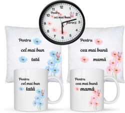 Domag Set cana si perna Pentru cel mai bun tata Cea mai buna mama, si ceas silentios Pentru cei mai buni parinti