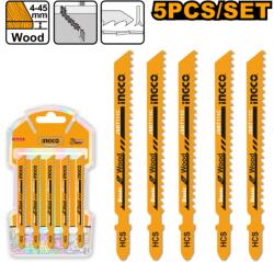 INGCO Set 5 Panze Fierastrau Pendular pentru Lemn , 74mm, 8TPI, PAL E i Placi Fibrolemnoase