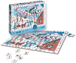 Sentosphère Puzzle 100 darab - Keresd és találd meg - Téli sportok