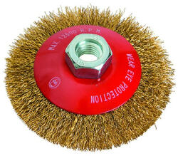 FESTA Döntött körkefe M14 100 mm sárgaréz bevonat (21920F) - szucsivill