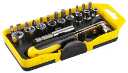  Bithegy és dugókulcs készlet 23 részes 1/4" mágneses CrV (18421F) - szucsivill