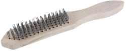  Drótkefe 5 soros 300 mm fa nyéllel (22034F) - szucsivill