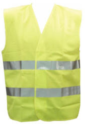  Mellény fényvisszaverő csíkokkal FLUO sárga L (9-70211)