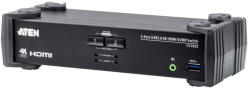 ATEN Switch KVM ATEN CS1822 2-Port USB 3.0 4K HDMI KVMP Switch with Audio Mixer Mode (CS1822-AT-G)