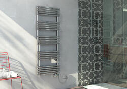 Cordivari Elektromos radiátor - Cordivari Sandy Electric 500x735 rozsdamentes acél design törölközőszárító 300W fűtőbetéttel (COR_SANDYE_500x735_RADIATOR)