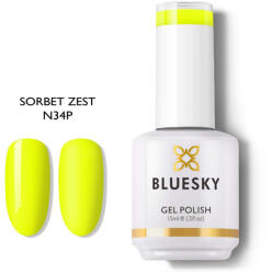 Bluesky N34P Sorbet Zest élénk sárga neon géllakk