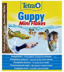Tetra Guppy Mini Flakes 12 g Természetes Színfokozóval (Zacskós)