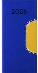 DAYLINER Zsebnaptár, fekvő elrendezésű, DAYLINER, "Memphis", kék-sárga (NMZSKSU) - jatekotthon