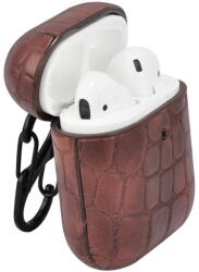 TERRATEC Casti Terratec Husa AirPods AirBox Stone Pattern Dark Brown (306846)