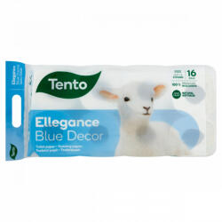 Tento Ellegance Blue Decor toalettpapír 3 rétegű, 16 tekercs - foodplaza