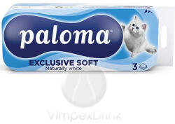 Paloma Toalettp. Ex. Soft 3 rét. 10 tek. Fehér - foodplaza
