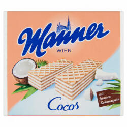 Manner ropogós ostya kókuszkrémmel töltve 75 g - foodplaza