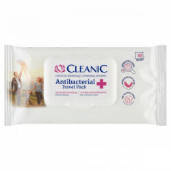  Cleanic Antibacterial Travel Pack nedvesített frissítő törlőkendő 40 db