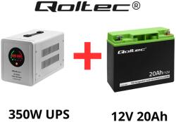 Qoltec Szünetmentes tápegység UPS keringető szivattyúkhoz 350W + 20Ah akkumulátor csomag (50719-53066)