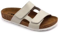 Leon Klompe Papuci cu talpa ortopedica Leon 4051 alb ivory - dama (MARIMEA: 38) (8917)
