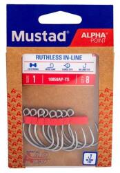 Mustad Ruthless In-line Titan Steel 5/0 5db/csomag (m4066500)