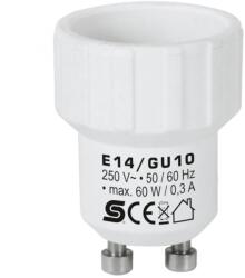 HOME E14/GU10 foglalatátalakító adapter, max. 0, 3 A (E14/GU10)