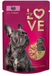 My Love teljes értékű, szaftos alutasakos eledel felnőtt kutyáknak Pulyka 100g - fishingoutlet