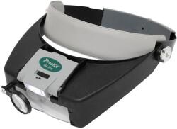 Somogyi Elektronic Pro'skit MA-016 világítós nagyító fejpánttal, alaplencse, lehajtható kettős lencse, elfordítható lencse, billenthető LED lámpa (MA-016) - fishingoutlet