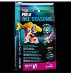 JBL ProPond All Seasons (M) - Egész évszakos eledel közepes méretű koi és tavi halak számára (0, 5kg/3l) (JBL41254)