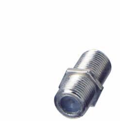 USE Home FF 13 csatlakozó átalakító, aljzat-aljzat, fém, csavarható, egyenes kivitel 5 db-os kiszerelés! (FF 13)