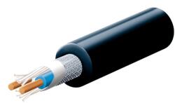 USE SAL MC 625/BK mikrofonkábel, 2 ér, 0, 35 mm2, fekete, 50 m/ tekercs 5 db-os kiszerelés! (MC 625/BK)