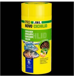 JBL Pronovo Cichlid Grano XL - Akváriumi alapélelmiszer granulátum XL méret, 15-25 cm-es sügérek számára (1000ml/530g) - fishingoutlet