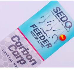 SEDO Carbon Carp Crystal Monofil Feeder rig - Előkötött Feeder előke - 10-es 0.20mm-es monofil damil (24627)