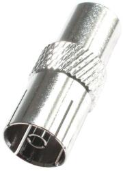 USE Home FST 2 koax aljzat, fém, RG 6 kábelre tekerhető, egyenes kivitel 5 db-os kiszerelés! (FST 2)