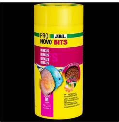 JBL Pronovo Bits Grano M - Akváriumi alaptáp granulátum korongos és egyéb igényes Dél-Amerikai sügér számára 8-20 cm-ig (1000ml/480g)