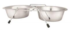Raintech International fém tál állvánnyal 2x0, 7l /16, 5cm/ (RAIN-DDWF2B-CP-1 Qt)