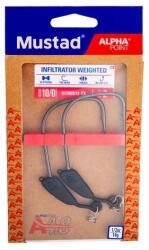 Mustad Infiltrator Weighted, 2/0, 3, 5g 3db/csomag (m4340200)