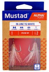 Mustad In-line Triple Grip, Red Tinsel, 2 2db/csomag (m4335002)