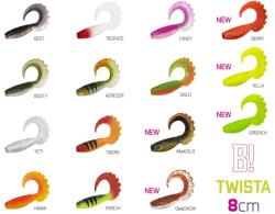 DELPHIN Gumihal Delphin TWISTA UVs / 5db - 8cm/BERRY (101003845)