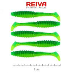 Reiva Zander Power Shad 8cm 5db/cs (Zöld Flitter)