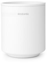 Brabantia Стойка за четки за зъби Brabantia MindSet 1005685, Лесно почистване, Широк отвор, Минерално покритие, Бял (1005685)