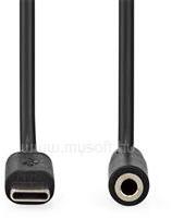 NEDIS CCGL65960BK10 USB-C (USB C) dugó - 3, 5 mm sztereo jack aljzat | 1, 00 m (CCGL65960BK10) (CCGL65960BK10)