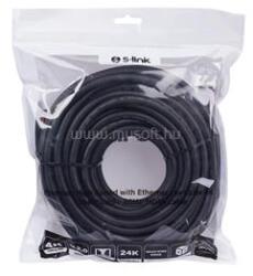 S-Link Kábel - SL-HDM4K15 (HDMI2.0 kábel, 4K/60Hz, apa/apa, 15m) (S-LINK_39708) (S-LINK_39708)