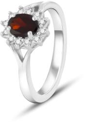 Beneto Exclusive Bájos gyűrű bordó gránáttal GRAAGG4 56 mm