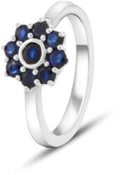 Beneto Exclusive Bájos ezüst gyűrű zafírral SAFAGG1 54 mm