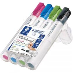 STAEDTLER Táblamarker Lumocolor kerek 4 db-os klt. (pink, világoskék, világoszöld, fekete) (351 WP4-1) (351 WP4-1)