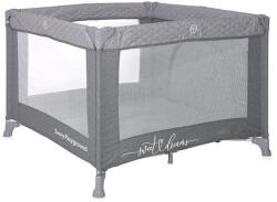 Lorelli Tarc de joaca Sunny Playground, 0-36 luni, maxim 15 kg, pliabil, mecanism siguranta, saltea 2 cm si sezut intarit, Cool Grey Star