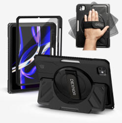 Dexnor iPad Pro 11 2024 Dexnor 360 fokos forgó tok Apple Pencil tartóval fekete ütésálló