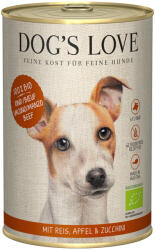 DOG’S LOVE 24x400g Dog's Love Organic Bio marha nedves kutyatáp