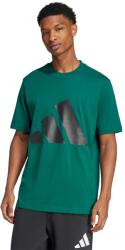 adidas Sportswear adidas Sportswear, Kerek nyakú póló logóval, Fekete, Angolzöld, L (JE8932-L)