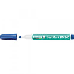 Stanger Táblamarker BM240 kerek 1-3 mm kék (321051) (321051)