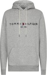 Tommy Hilfiger Tommy Hilfiger, Organikuspamut tartalmú kapucnis pulóver hímzett logóval, Sötétkék, Melange szürke, M (MW0MW10752-501-M)