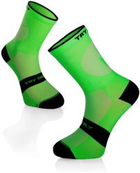 Try To Fly Kerékpáros zokni CYCLING LIGHT SOCKS Fluo zöld, 43-46 EU, Többszínű (TF31-505-3)
