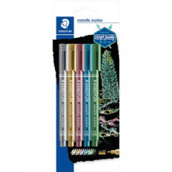 STAEDTLER Művészeti marker Design Journey metálszínű 5 db-os bliszteres (8323-S BK503) (8323-S BK503) - aqua