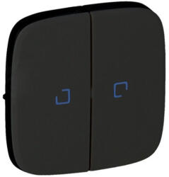 Legrand 755228 Valena Allure 755228 kettős kapcsolóhoz jelzőfényes burkolat fekete (755228)